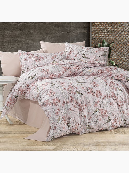 Parure housse de couette Coton motif Floral Oiseaux - Kiabi Parure housse de couette Coton motif Floral Oiseaux - Kiabi