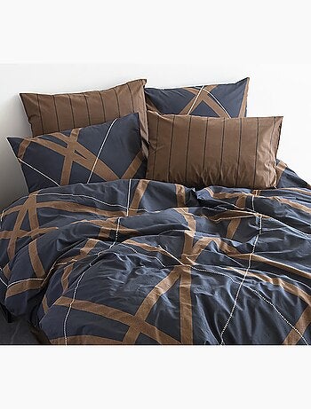 Parure housse de couette et taie(s) oreiller 100% Coton