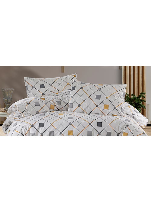 Parure housse de couette Coton motif Géométrique Moderne - Kiabi Parure housse de couette Coton motif Géométrique Moderne - Kiabi