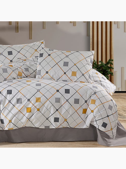 Parure housse de couette Coton motif Géométrique Moderne - Kiabi Parure housse de couette Coton motif Géométrique Moderne - Kiabi