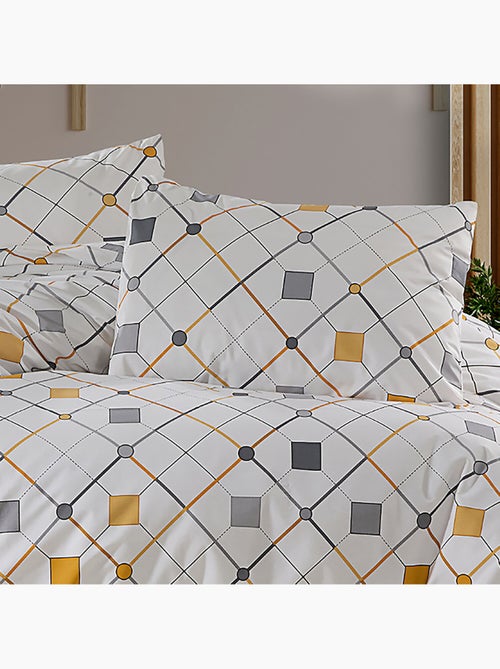Parure housse de couette Coton motif Géométrique Moderne - Kiabi Parure housse de couette Coton motif Géométrique Moderne - Kiabi
