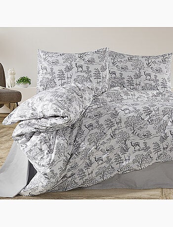 Parure housse de couette Coton motif Nature Forêt