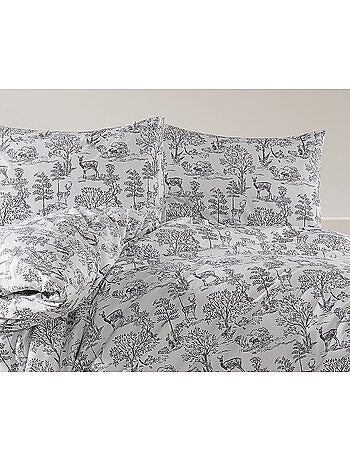 Parure housse de couette Coton motif Nature Forêt