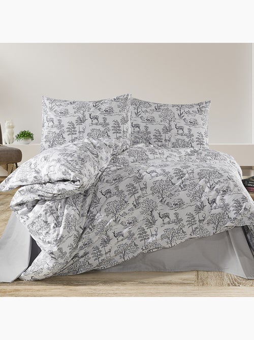Parure housse de couette Coton motif Nature Forêt - Kiabi Parure housse de couette Coton motif Nature Forêt - Kiabi