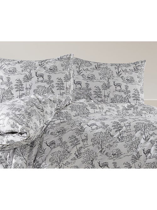 Parure housse de couette Coton motif Nature Forêt - Kiabi Parure housse de couette Coton motif Nature Forêt - Kiabi