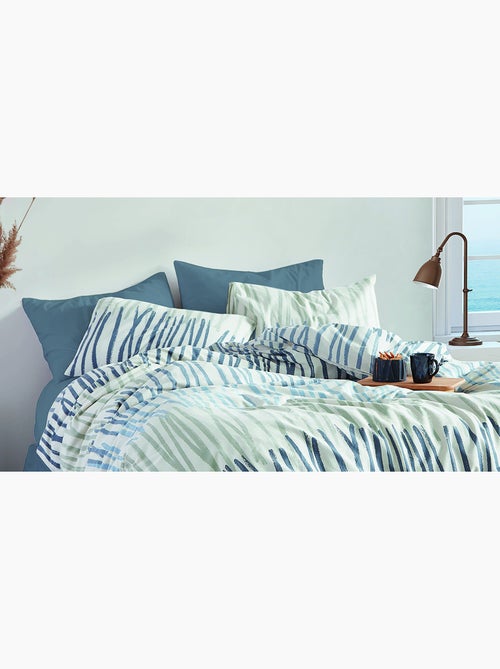 Parure housse de couette Coton motif rayé moderne - Kiabi Parure housse de couette Coton motif rayé moderne - Kiabi