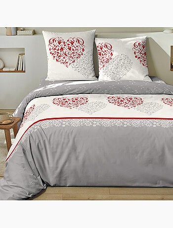 Parure housse de couette coton