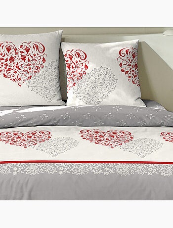 Parure housse de couette coton