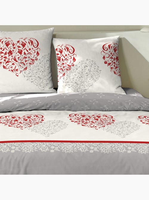 Parure housse de couette coton - Kiabi