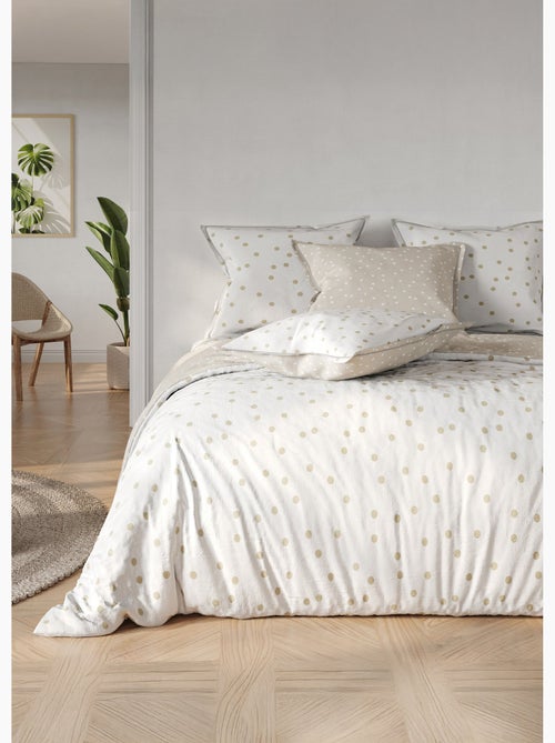 Parure housse de couette coton, pois - AFIBEL - Kiabi