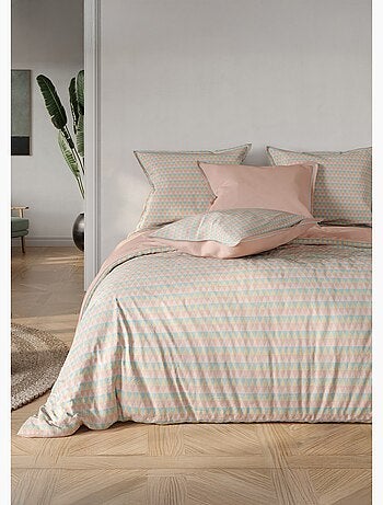 Parure housse de couette coton, triangle - AFIBEL