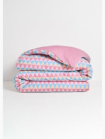 Parure housse de couette coton, triangle - AFIBEL