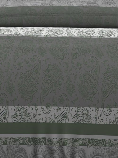 Parure housse de couette en coton 57 fils CACHEMIRE, par Soleil d'Ocre avec 2 taies d'oreiller - Kiabi