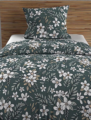 Parure housse de couette en coton 57 fils MANON, par Soleil d'ocre avec 1 taie d'oreiller