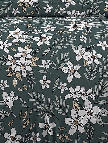 Parure housse de couette en coton 57 fils MANON, par Soleil d'ocre avec 1 taie d'oreiller