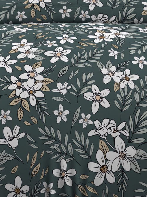 Parure housse de couette en coton 57 fils MANON, par Soleil d'ocre avec 1 taie d'oreiller - Kiabi