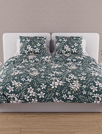 Parure housse de couette en coton 57 fils MANON, par Soleil d'ocre avec 2 taies d'oreiller