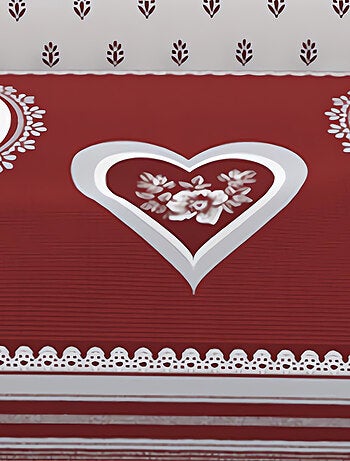 Parure housse de couette en coton 57 fils PASSION, par Soleil d'ocre avec 2 taies d'oreiller