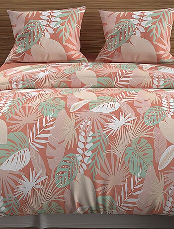 Parure housse de couette en coton 57 fils TANZANIE, par Soleil d'ocre avec 2 taies d'oreiller