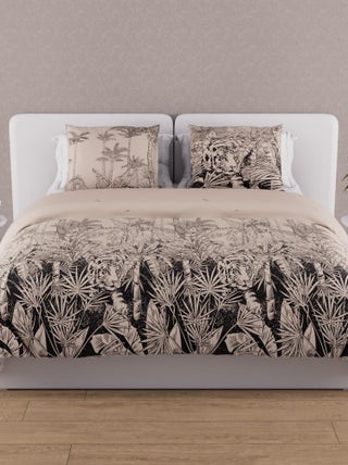 Parure housse de couette en coton 57 fils TIGRE, par Soleil d'ocre avec 2 taies d'oreiller
