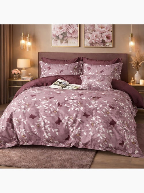 Parure housse de couette en coton imprimé floral - Velmora - Kiabi