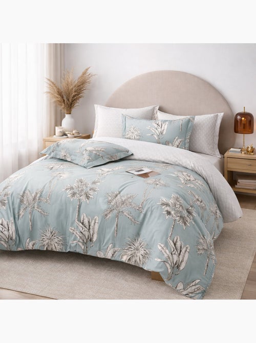 Parure housse de couette en coton imprimé palmier - Caldone - Kiabi Parure housse de couette en coton imprimé palmier - Caldone - Kiabi