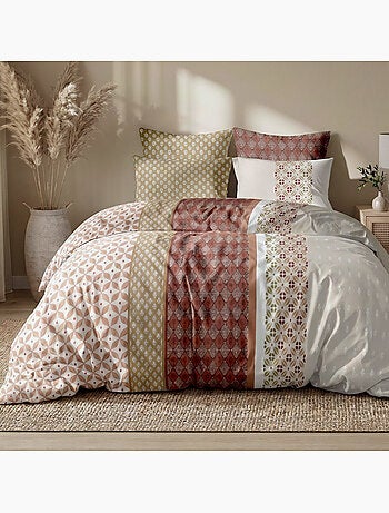 Parure housse de couette en coton imprimée orientale - RIADIS