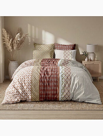 Parure housse de couette en coton imprimée orientale - RIADIS
