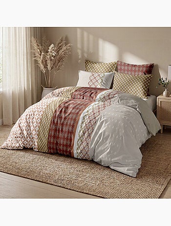 Parure housse de couette en coton imprimée orientale - RIADIS