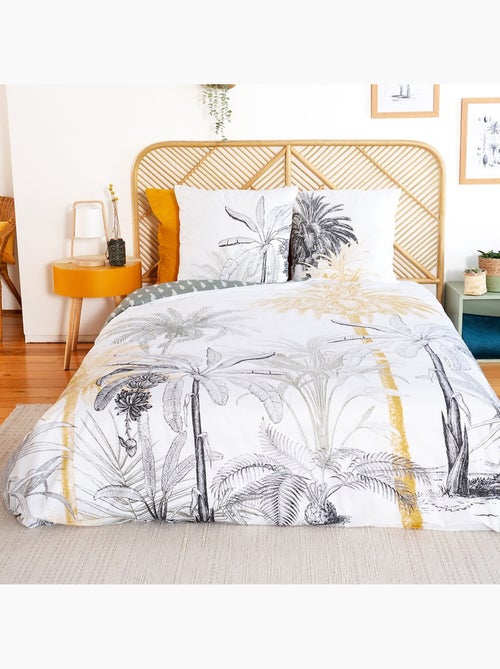 Parure Housse De Couette en Coton Imprimée palmier - Soli - Kiabi