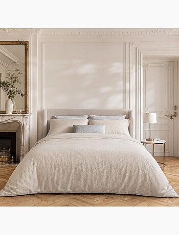 Parure housse de couette en coton lavé unie - Drift