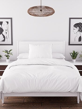 Parure housse de couette en microfibre lavée BOHEME, par Soleil d'Ocre avec 1 taie d'oreiller