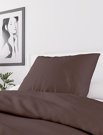 Parure housse de couette en microfibre lavée BOHEME, par Soleil d'Ocre avec 1 taie d'oreiller