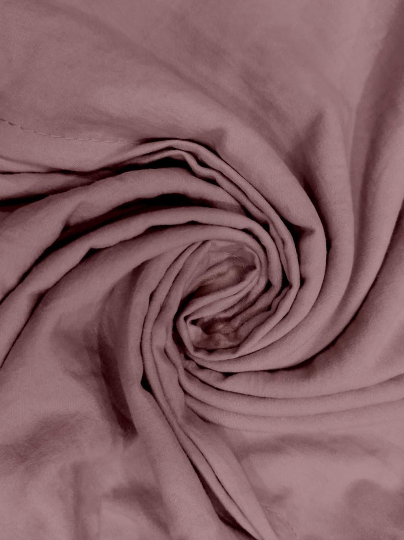 Parure housse de couette en microfibre lavée boheme, par soleil d'ocre avec 1 taie d'oreiller Rose - Kiabi