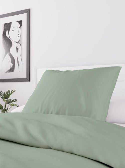 Parure housse de couette en microfibre lavée BOHEME, par Soleil d'Ocre avec 1 taie d'oreiller - Kiabi