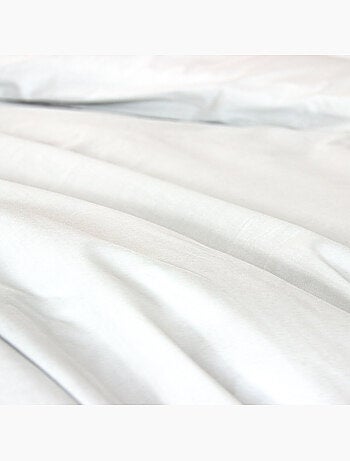 Parure housse de couette en percale de coton uni, MURA
