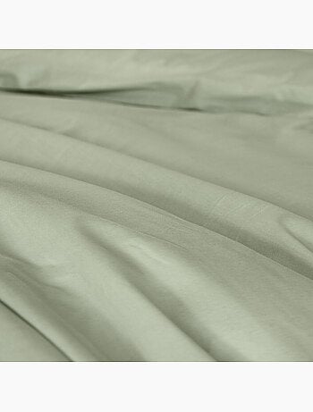 Parure housse de couette en percale de coton uni, MURA