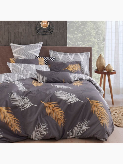 Parure housse de couette en polycoton - Olivia - Kiabi