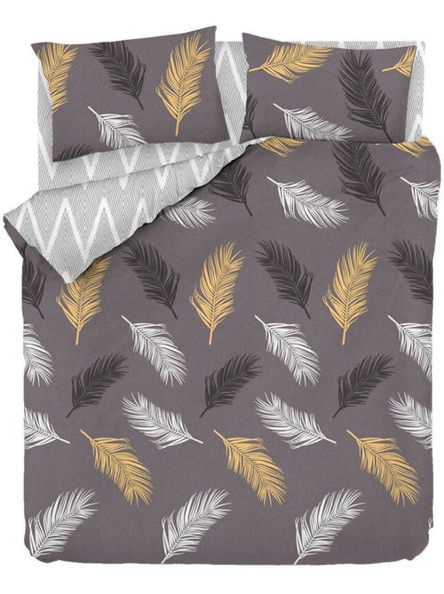 Parure housse de couette en polycoton - Olivia - Kiabi