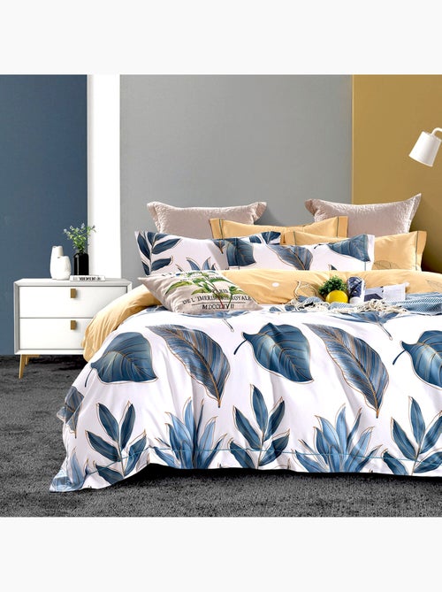 Parure housse de couette en polycoton imprimée - Florine - Kiabi