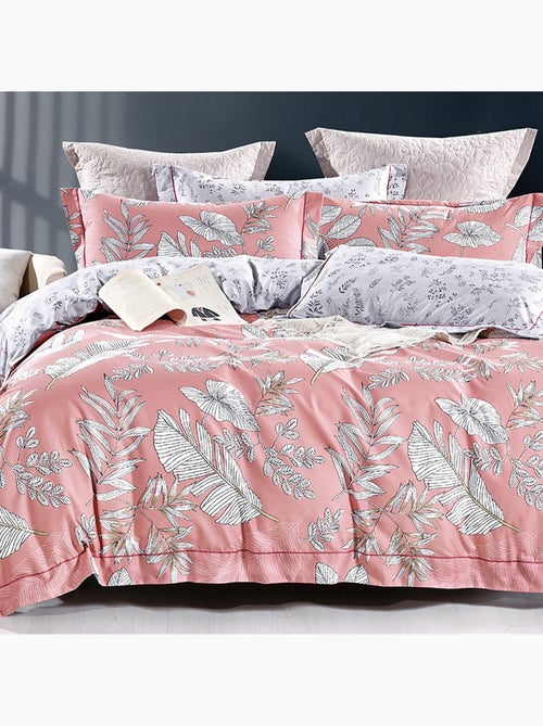 Parure housse de couette en polycoton imprimée - Naêva - Kiabi