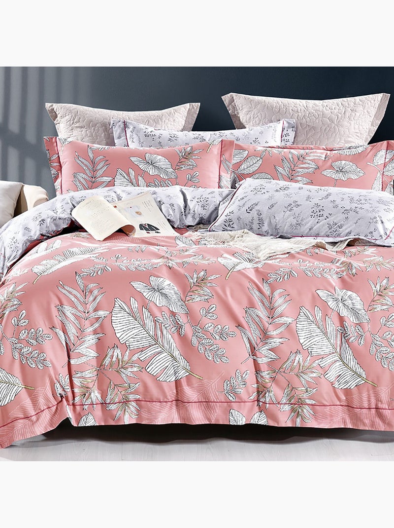 Parure housse de couette en polycoton imprimée - Naêva Multicolore - Kiabi