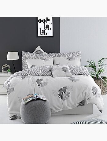 Parure housse de couette en polycoton tropical - Palma