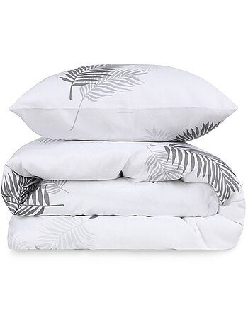 Parure housse de couette en polycoton tropical - Palma
