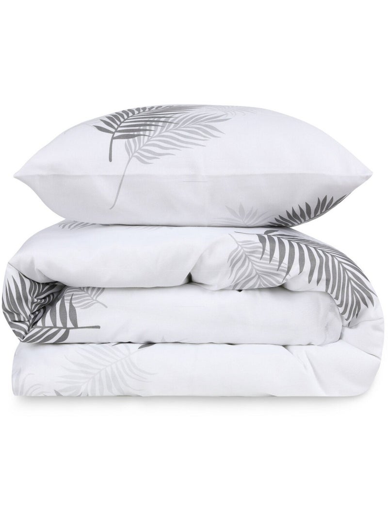 Parure housse de couette en polycoton tropical - Palma Multicolore - Kiabi