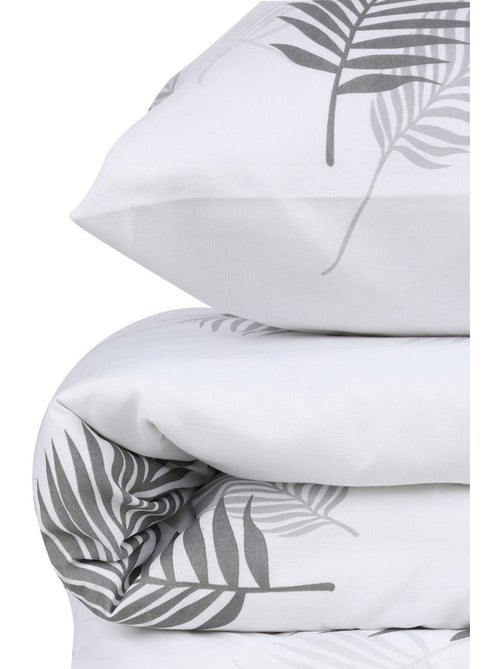 Parure housse de couette en polycoton tropical - Palma - Kiabi
