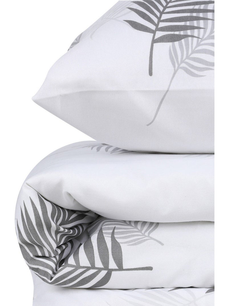 Parure housse de couette en polycoton tropical - Palma Multicolore - Kiabi