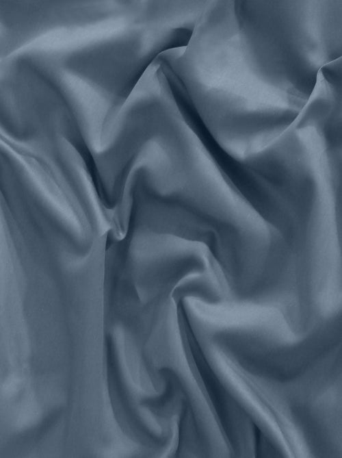 Parure housse de couette en satin de coton bleu - Kiabi Parure housse de couette en satin de coton bleu - Kiabi