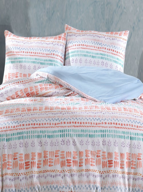 Parure housse de couette et taie d'oreiller - Kiabi