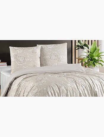 Parure housse de couette et taie(s) d'oreiller coton imprimé